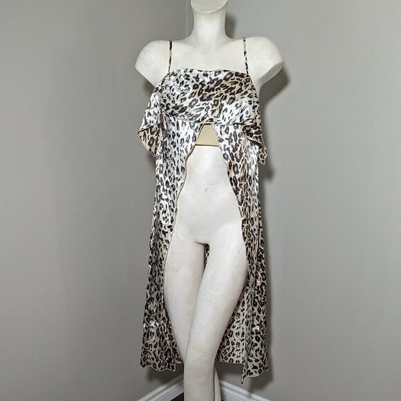 Lovers + Friends Cheetah Print Top With Duster S NWT - Picture 1 of 5